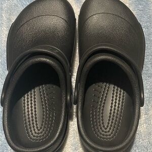 Black Work Bistro Unisex Crocs, Male Size 4 Women Size 6, Non Slip